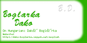 boglarka dako business card